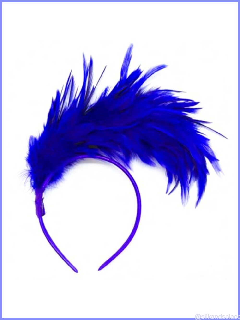 Feather Fascinator Headband 20s 50s 80s Tea Party Headpiece